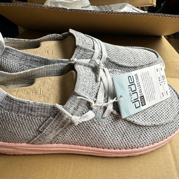 HEY DUDE WENDY HALO WHITE PINK 9 - Picture 3 of 5